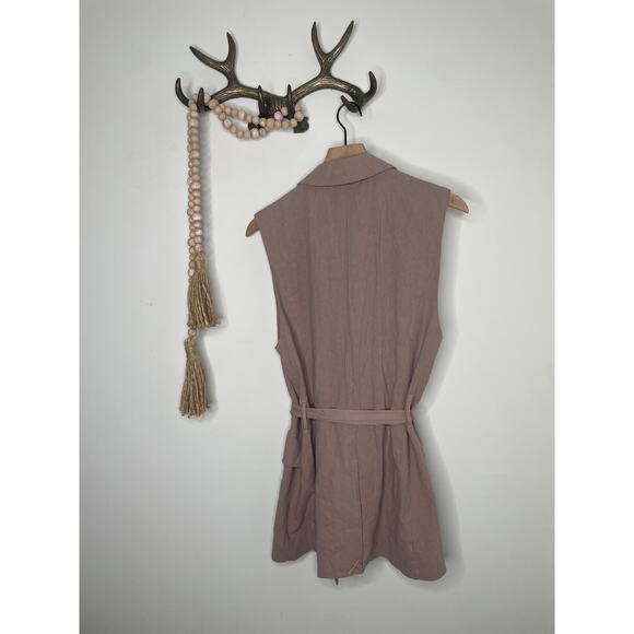 NWT Free People Olivia Vest Womens Small Tan Beige - Picture 8 of 12